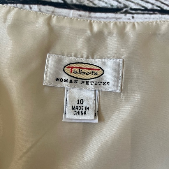 Talbots Woman Petite Cityscape Printed Midi Skirt Size 10 - Picture 2 of 11